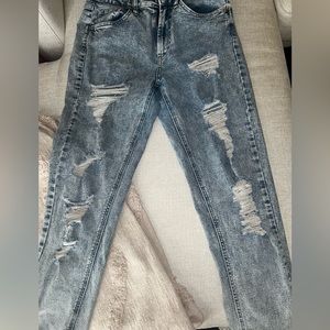 Distressed dark wash Jeans